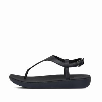 Fitflop Lainey Leather Back-Strap - Sandalen Damen - Schwarz (UJR240983)